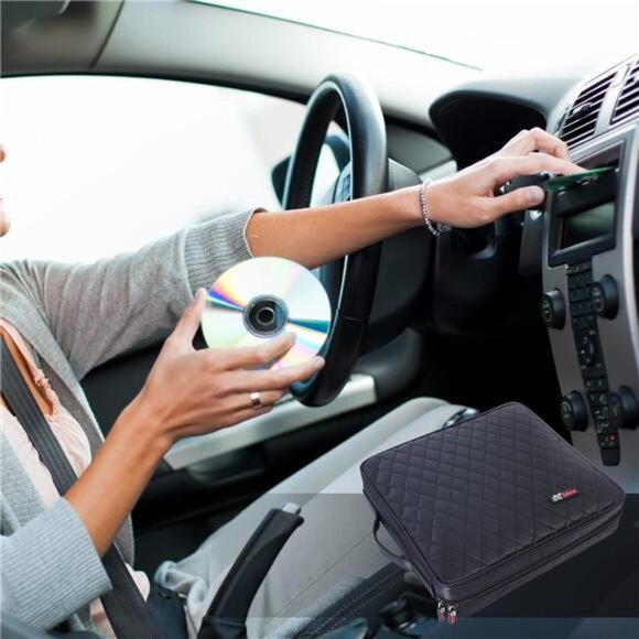 CCidea 200 Capacity CD/DVD Case Holder Portable Wallet Disc Storage Binder - Picture 2 of 7